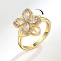 Floral fidget ring